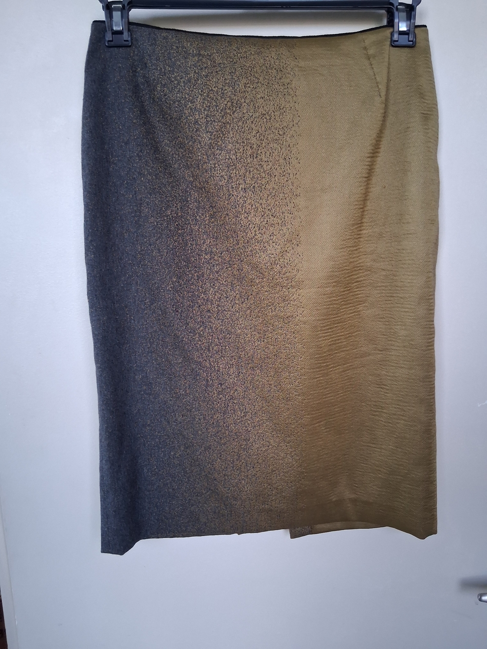 Gold And Black Ombre Pencil Skirt